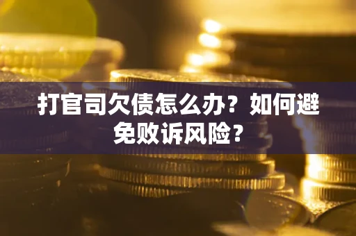 济南打官司欠债怎么办？如何避免败诉风险？