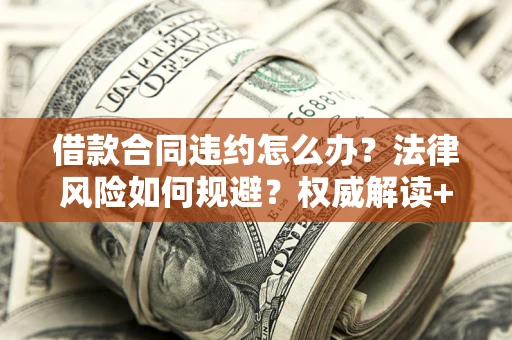 济南借款合同违约怎么办？法律风险如何规避？权威解读+实用指南