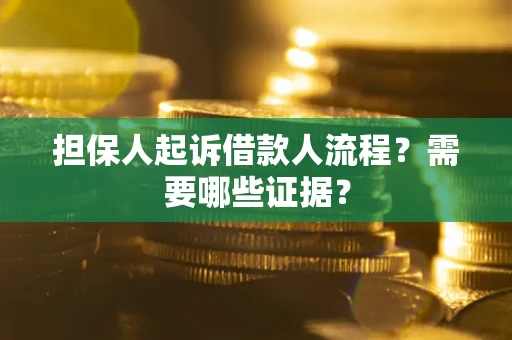 济南担保人起诉借款人流程？需要哪些证据？