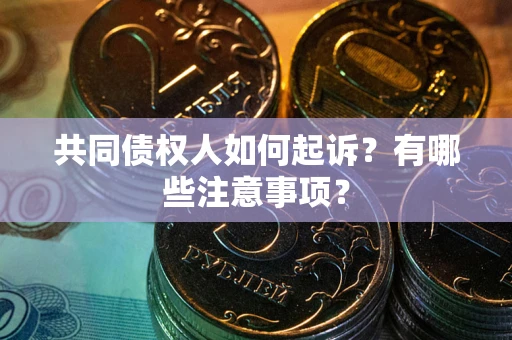 济南共同债权人如何起诉？有哪些注意事项？