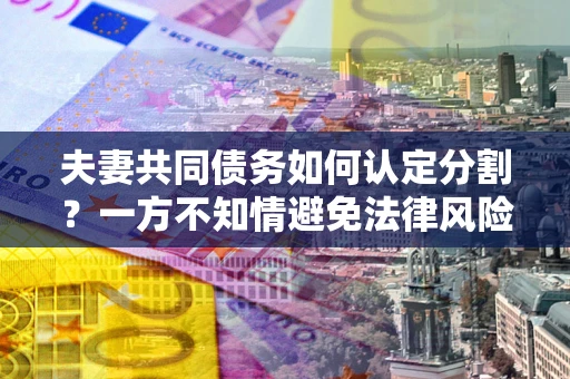 济南夫妻共同债务如何认定分割？一方不知情避免法律风险必看！